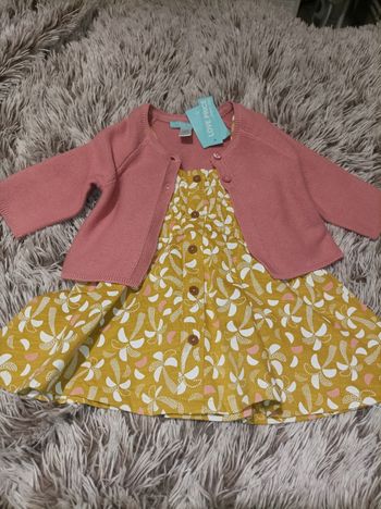 Ensemble robe et gilet obaibi