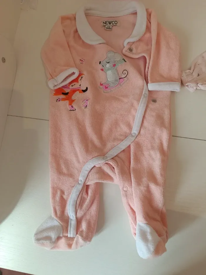 Pyjama molletonné taille 0 mois