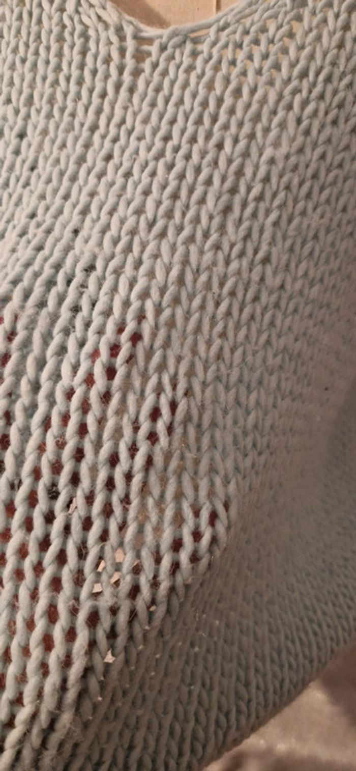 Pull Made in italy bleu clair grosse maille - photo numéro 10