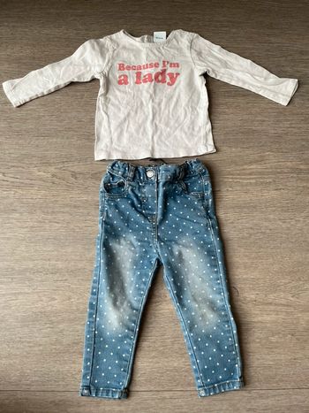 Tenue « im a lady » TAO 18 mois