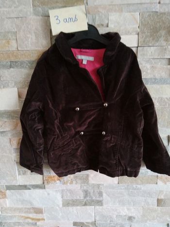 Jolie veste velours 3ans