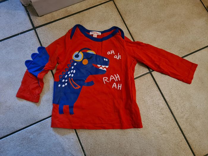 Tee shirt dpam dinosaure 24 mois
