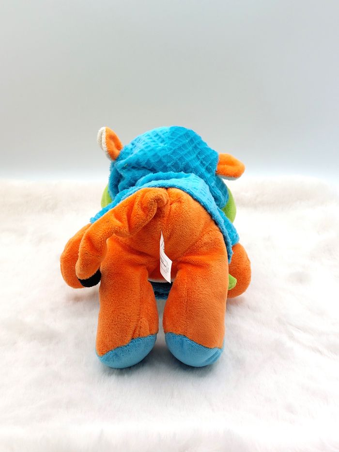 Disney Peluche doudou Tigrou en peignoir bleu vert 26 cm Nicotoy pieds bleus - photo numéro 3