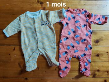 2 pyjamas 1m mixte