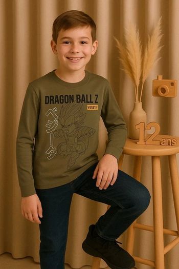 T-shirt manches longues dragon ball Z garçon 12 ans