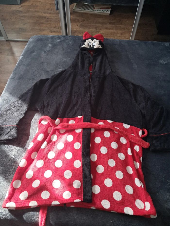 peignoir polaire épaisse à capuche Minnie Disney