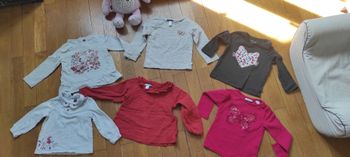 Lot de 6 tee shirt manches longues 86cm