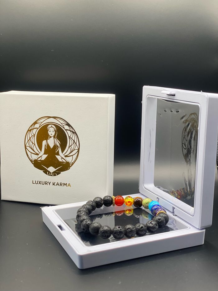 Bracelet 7 chakras neuf dans sa boîte à bijoux - photo numéro 5