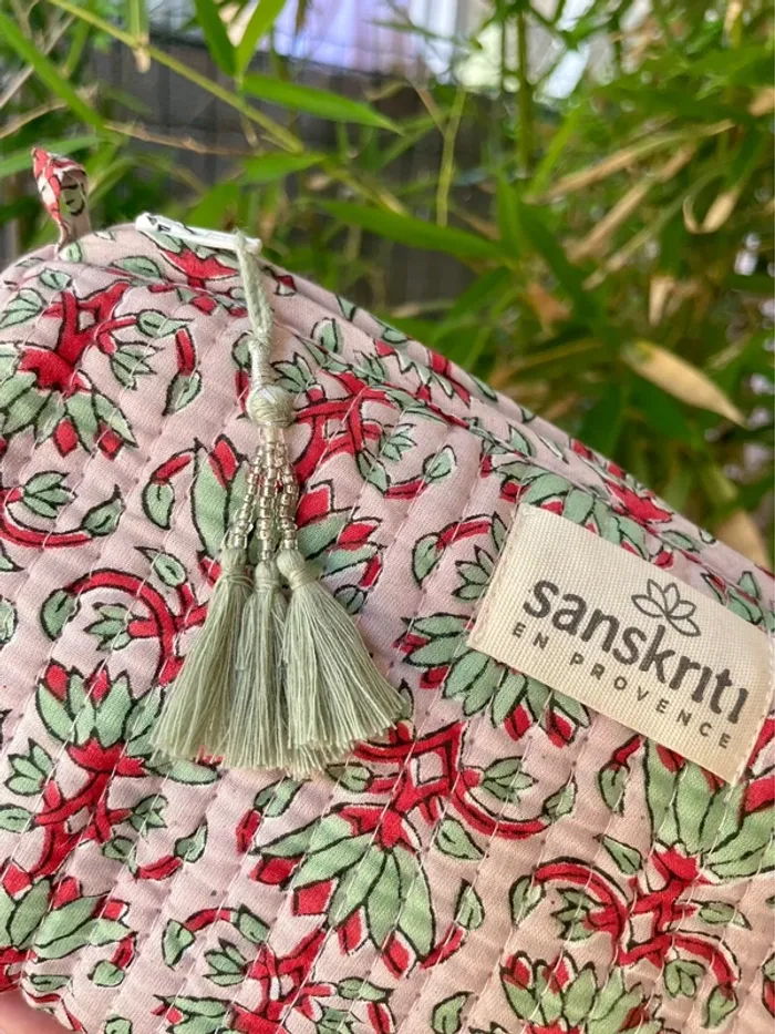 Trousse imperméable grande taille. De toilette ou à maquillage. Motif indien - photo numéro 6