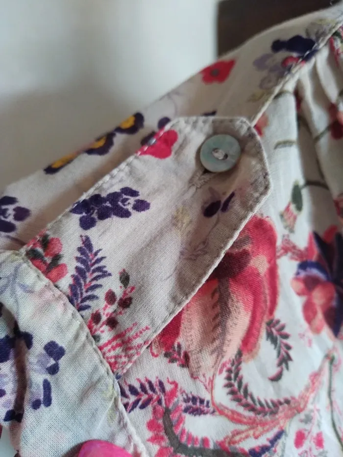 Top blouse tunique fleurs flower printemps été spring summer - photo numéro 4
