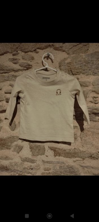 T-shirts manches longues taille 6 mois, collection 2025