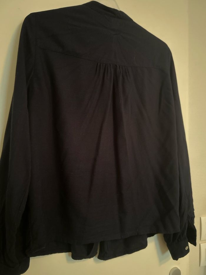 Blouse, Kiabi, femme, XS, bleu marin noir - photo numéro 4