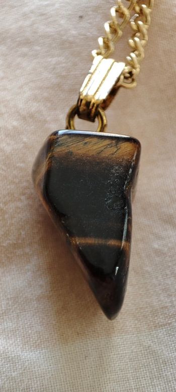 Collier pierre oeil de tigre