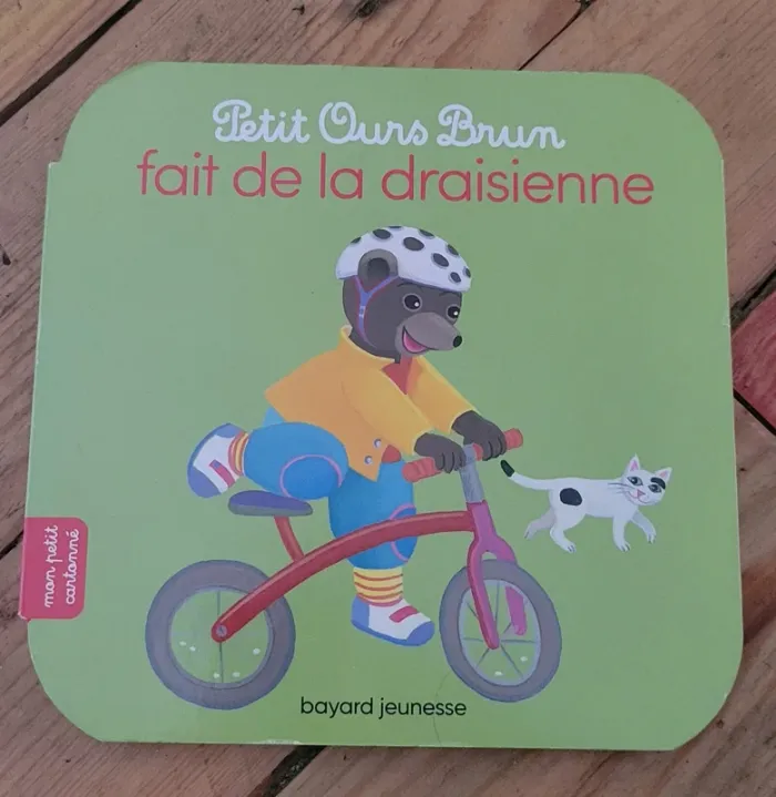 Petit ours brun fait d ela draisienne