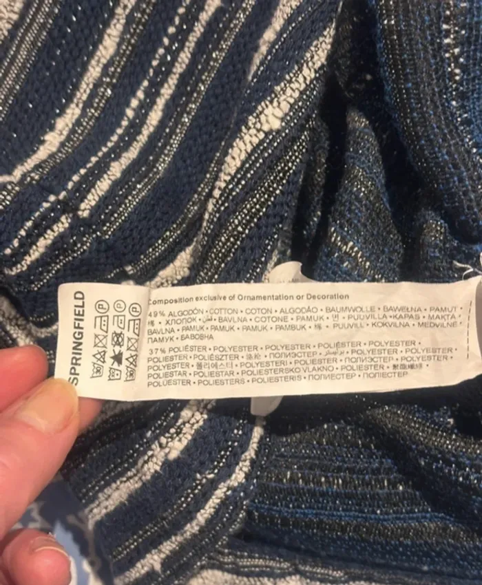 Robe rayée Springfield bleue et blanche – Taille XS / 34 - photo numéro 9