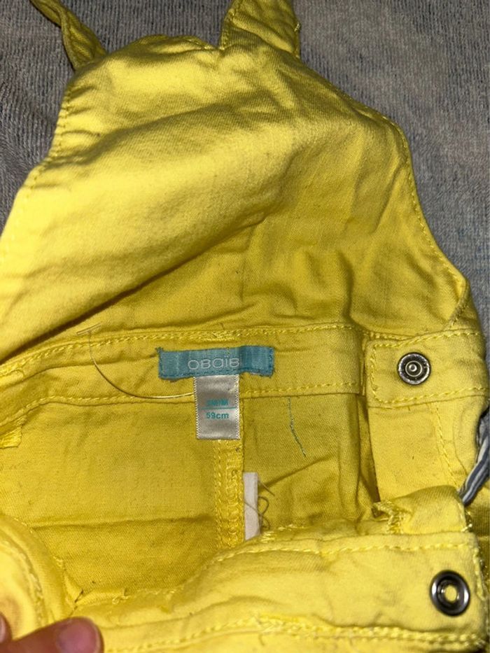 Robe d’été jaune Obaïbi – 6 mois – coton léger - photo numéro 2