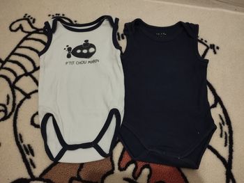 Lot de 2 body manches courtes