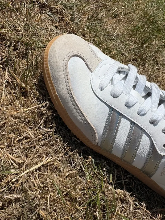 Adidas samba blanche et argent grise 37 1/3 - photo numéro 13