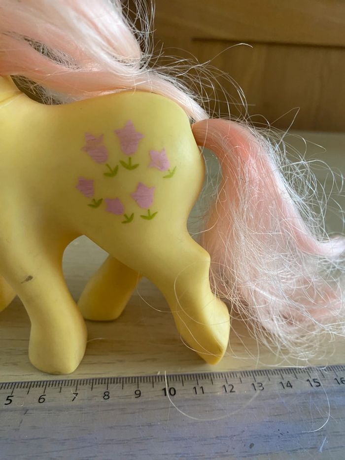Mon petit poney Little pony hasbro 1984 vintage tulipe rose jaune earth ponies posey - photo numéro 7