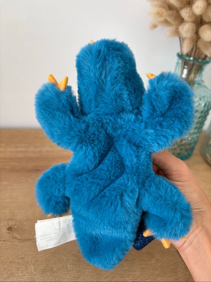 Doudou dragon bleu brillant - photo numéro 6