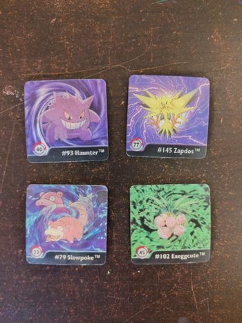 Lot de 4 cartes Pokémon Series One