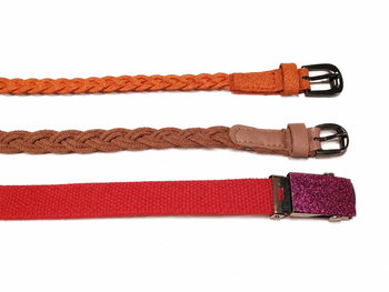 Lot 3 ceintures filles. 8 / 10 ans. Environ 75 cm.
