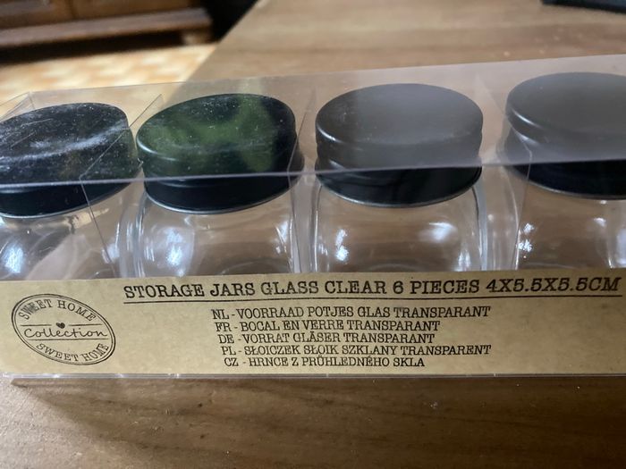 Lot de 6 mini bocaux en verre transparent - photo numéro 3