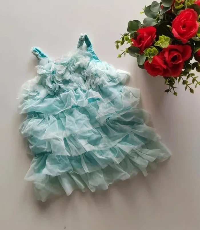 Petite robe Chic - Bleu turquoise / Evènement, mariage ect.. - photo numéro 5