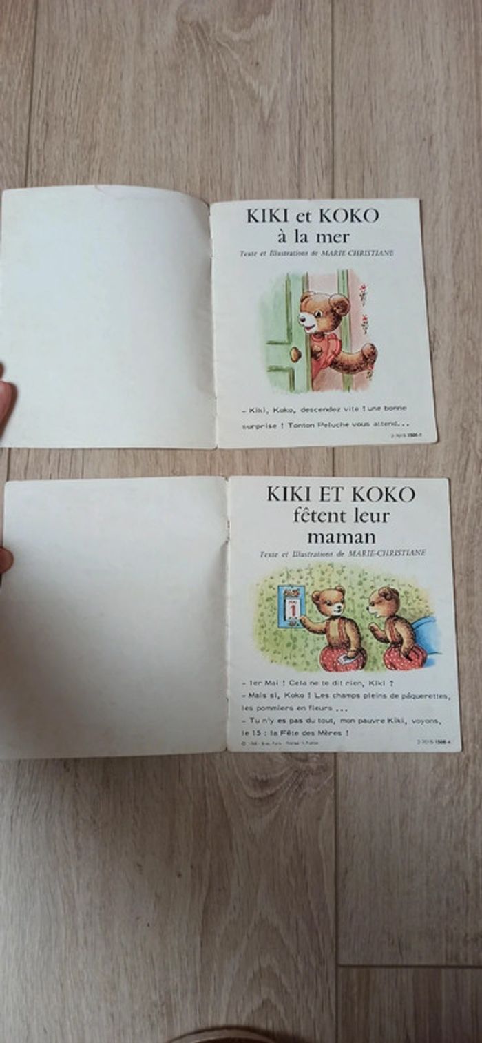 Lot de 2 livres kiki et koko vintage - photo numéro 2
