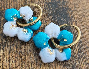 Boucles d'oreilles faites mains