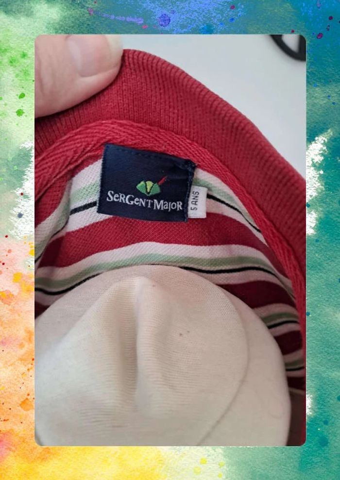 👕 Polo Sergent Major 5 ans Classique & Stylé - photo numéro 5