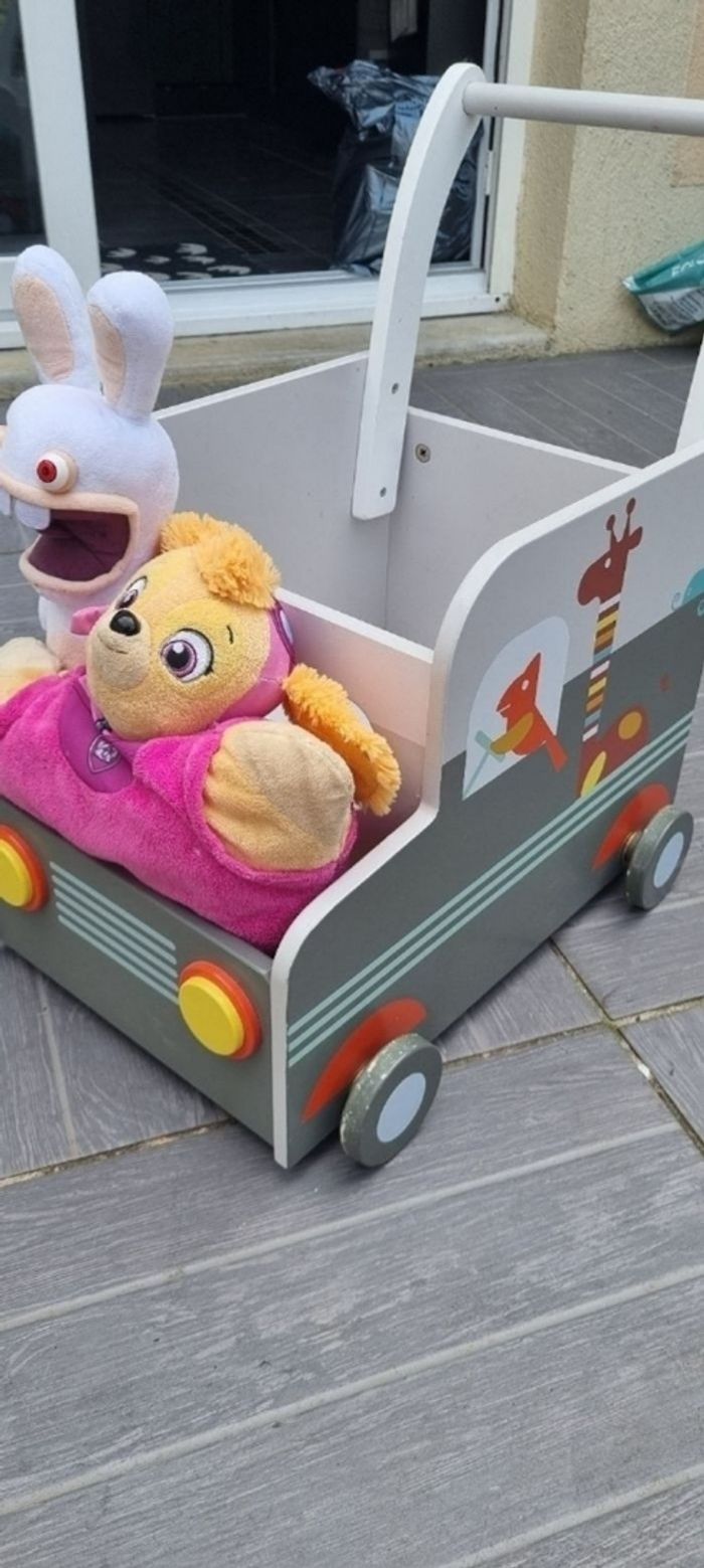 Chariot bois parfait état, rangement voiture - photo numéro 8