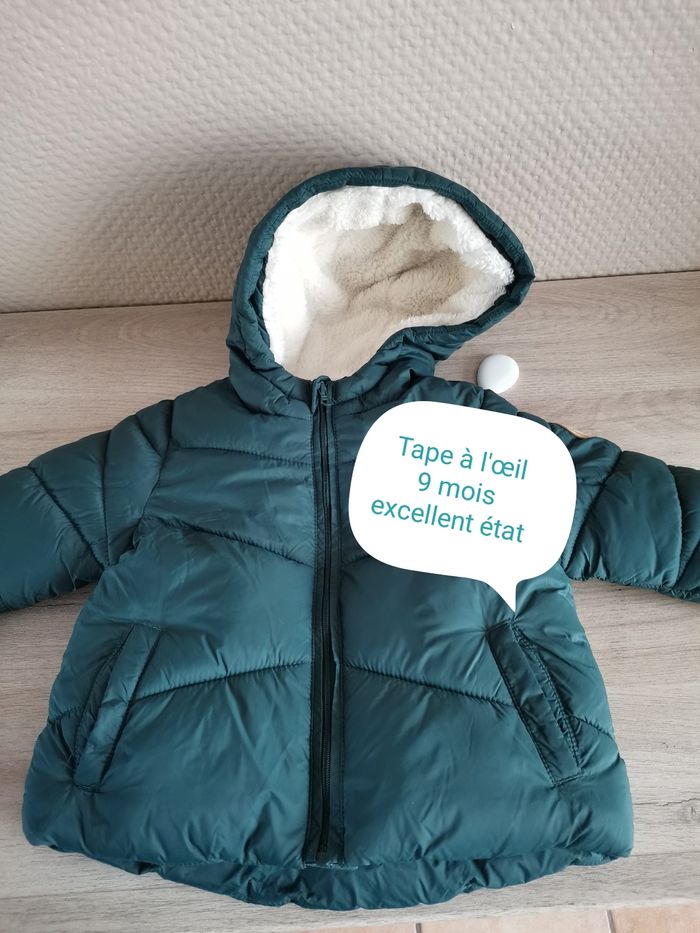 Manteau d'hiver 9 mois tape à l'œil fourré 

Excellent état