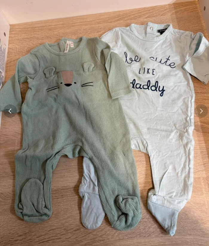 Lot 2 pyjamas bébé