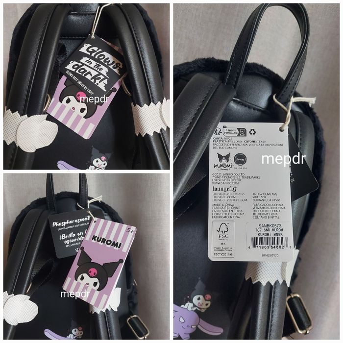 Sac à dos Kuromi Bear - Loungefly x Sanrio - photo numéro 7