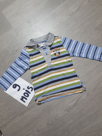 Maillot t-shirt polo 9mois garçon