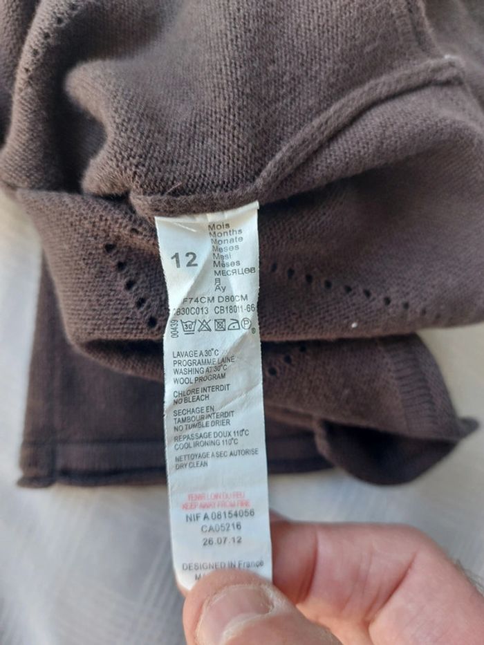 Gilet Catimini taille 12 mois / 74 cm - photo numéro 4