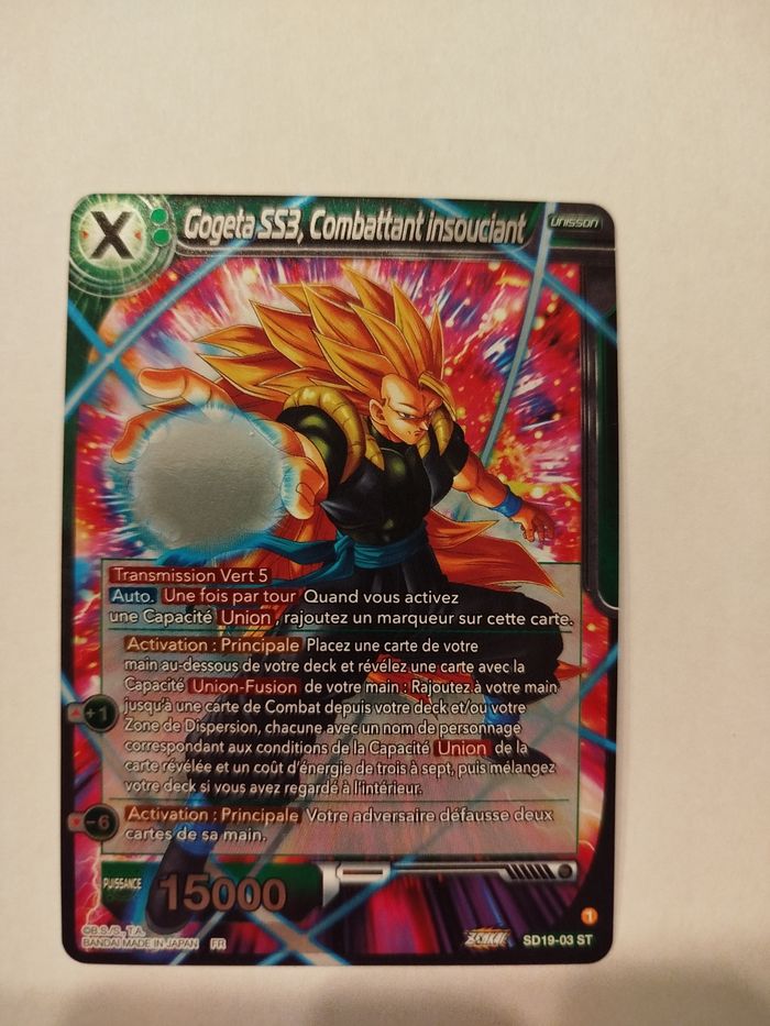 Carte dragon ball Gogeta SS3