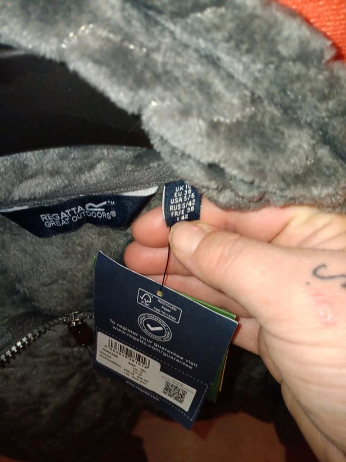 Gilet polaire neuf gris t. 38 regatta - photo numéro 2