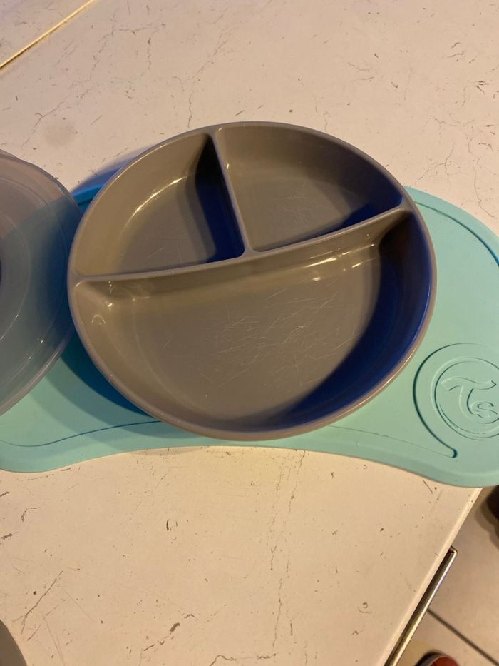 Assiette antidérapante bébé lot twistshake - photo numéro 2
