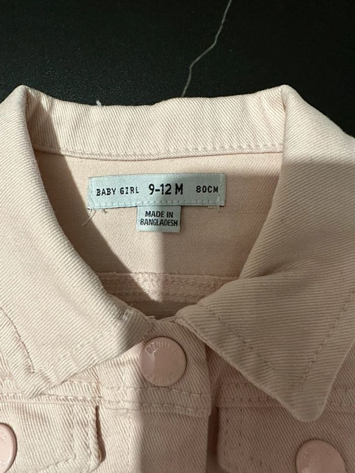 Veste en jean rose clair - photo numéro 3