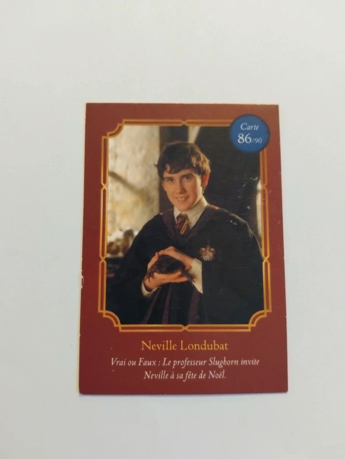 🃏 Carte Harry Potter (Auchan) - Wizarding World - Neuville Londubat 86/90