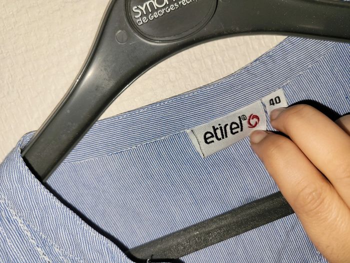 Chemise rayée bleu et blanc - photo numéro 7