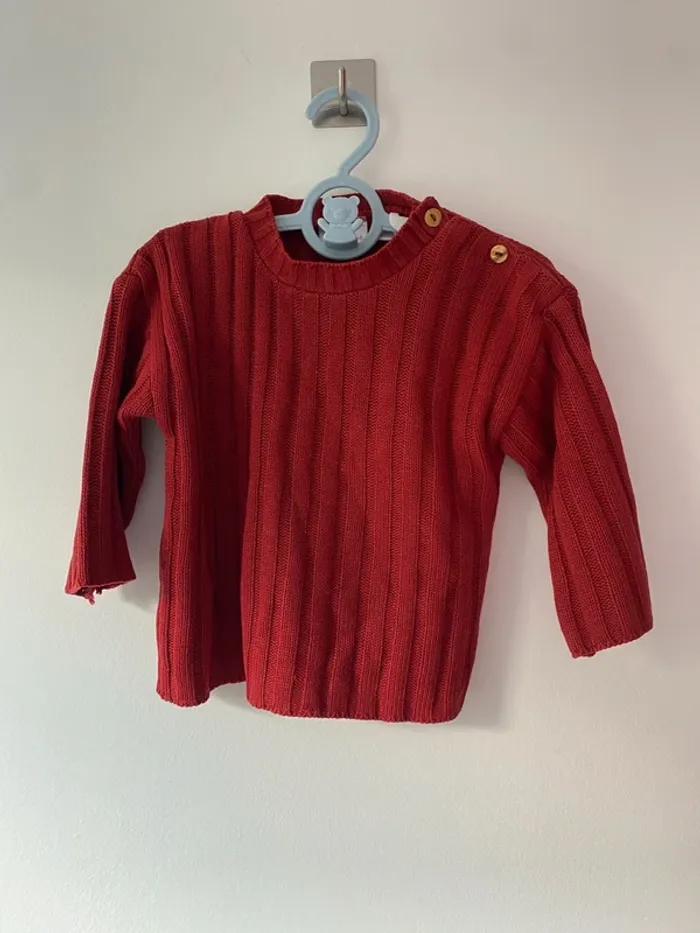 Pull rouge Kiabi 12mois