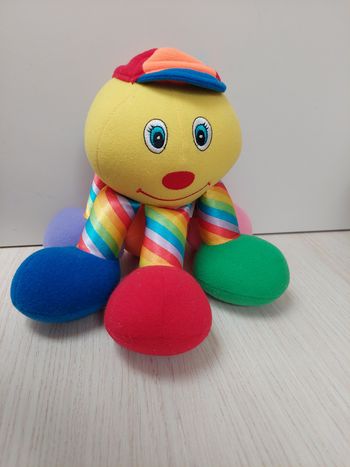 Jolly toys - pieuvre multicolore arc en ciel