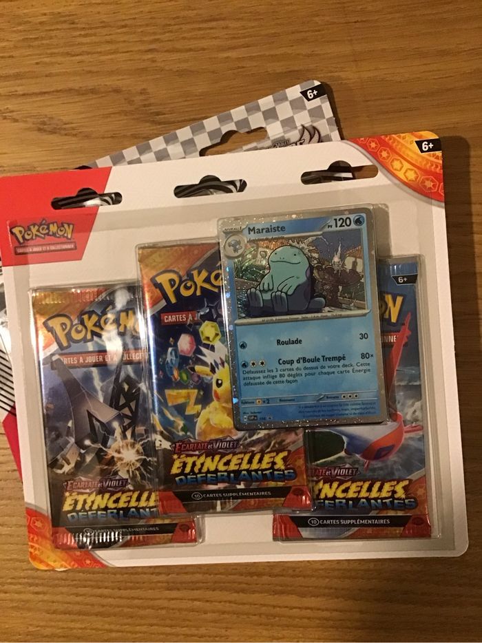 Lot tripack boosters cartes Pokémon étincelles déferlantes flamme blanche EV8 EV10.5 - photo numéro 4