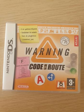 Jeu Nintendo DS Warning le code de la route