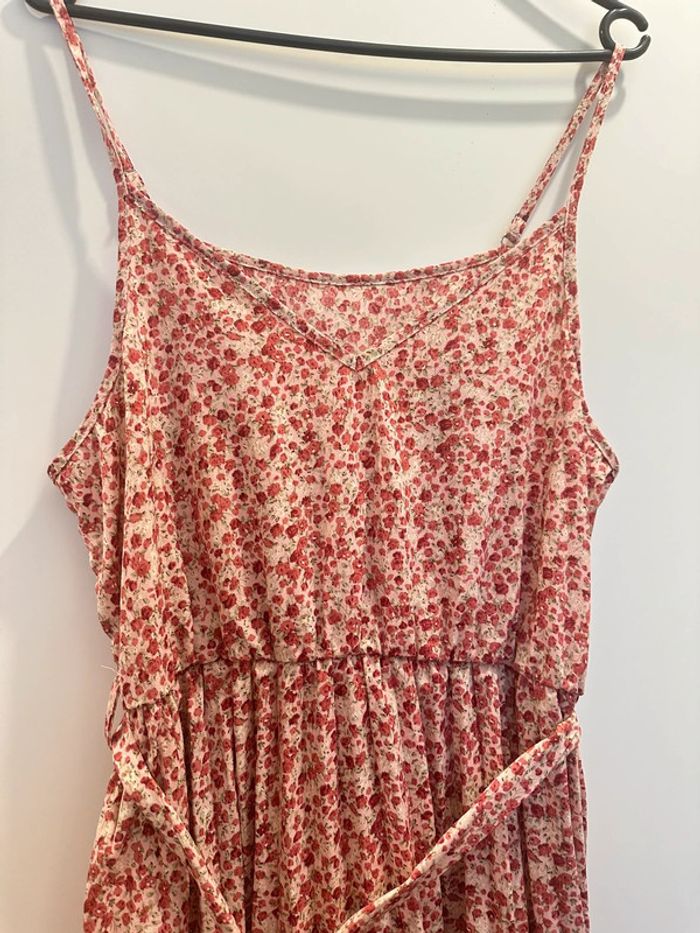 robe, à fleurs plissé en bas - photo numéro 4
