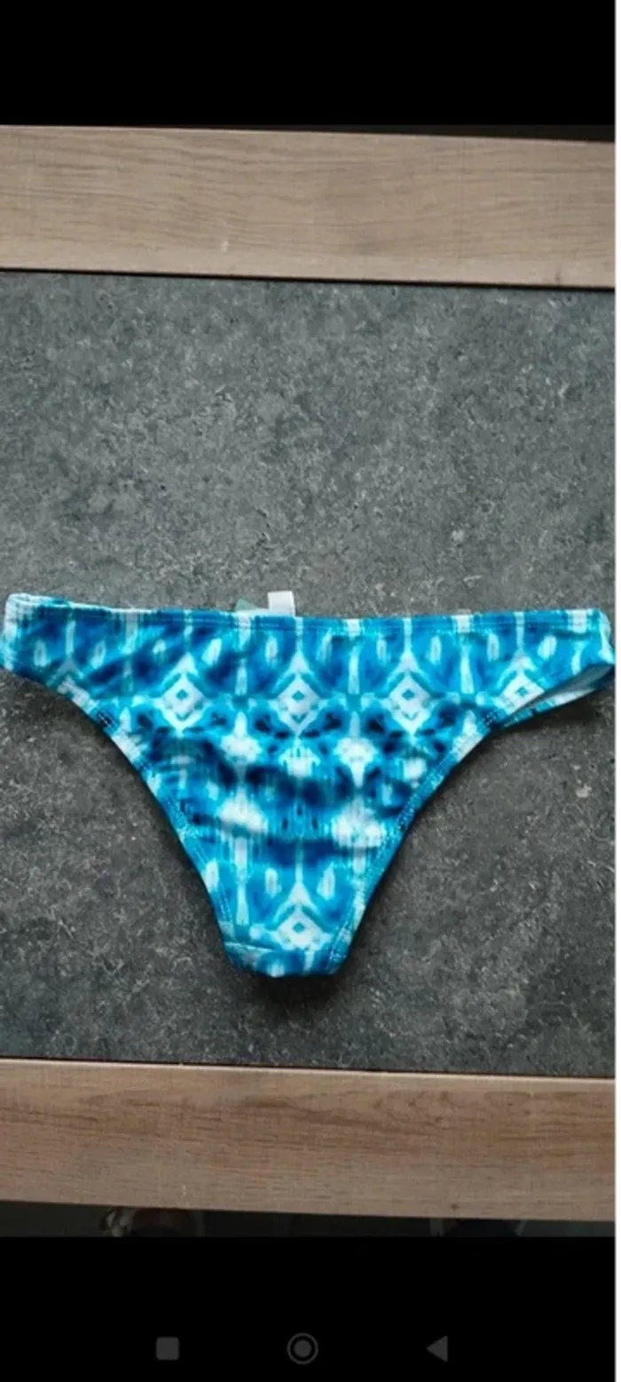 Bas de maillot de bain bleu verano taille xs - photo numéro 7