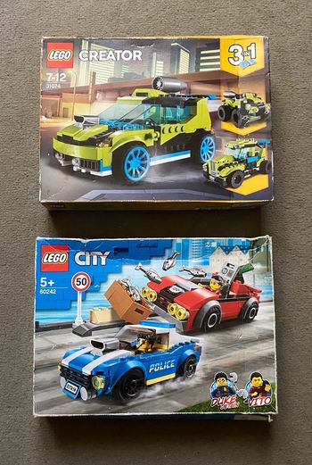 Lot Lego City + Creator 3en1 31074 + 60242 NEUF
